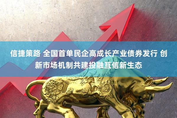 信捷策路 全国首单民企高成长产业债券发行 创新市场机制共建投融互信新生态