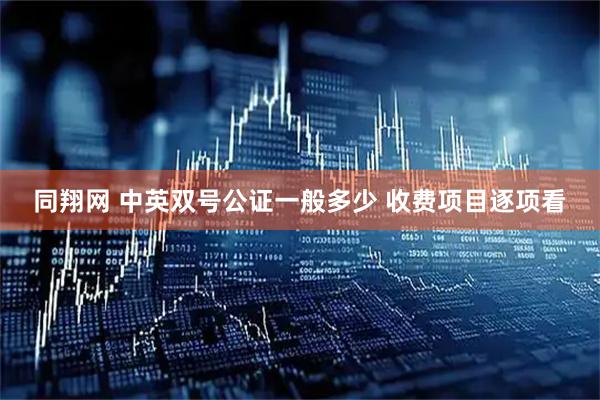 同翔网 中英双号公证一般多少 收费项目逐项看