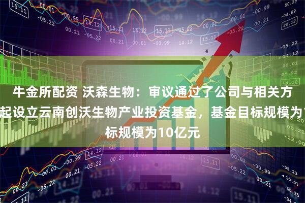 牛金所配资 沃森生物：审议通过了公司与相关方共同发起设立云南创沃生物产业投资基金，基金目标规模为10亿元