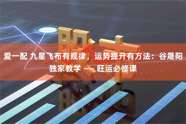 爱一配 九星飞布有规律，运势提升有方法：谷晟阳独家教学 —— 旺运必修课