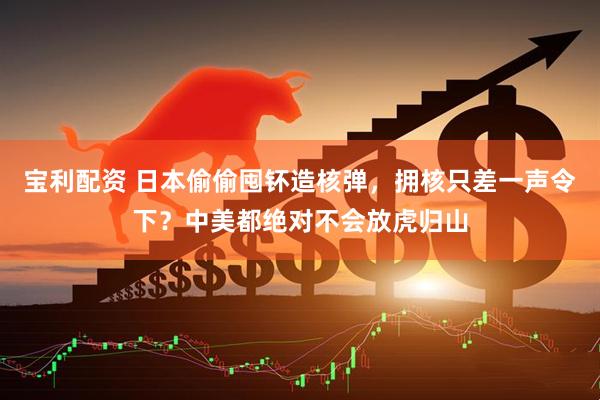 宝利配资 日本偷偷囤钚造核弹，拥核只差一声令下？中美都绝对不会放虎归山