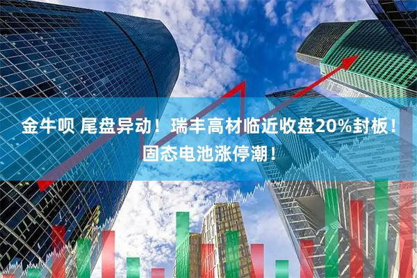金牛呗 尾盘异动！瑞丰高材临近收盘20%封板！固态电池涨停潮！